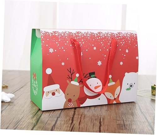 Miniatura 3 de Cabilock Regalos de Navidad 18 piezas caja de dulces caja de regalo caja de manzana portátil papel de Navidad DIY caja de regalo