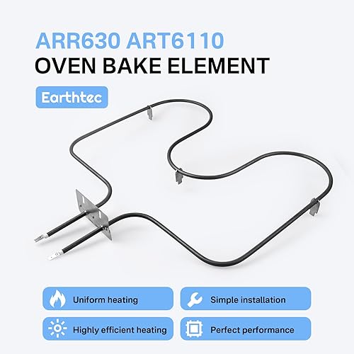 Miniatura 3 de Elemento de horno para hornear se adapta a Amana Whirlpool ARR630 ART6110 77001094 WP77001094 CH5910 Reemplazo del elemento calefactor del horno