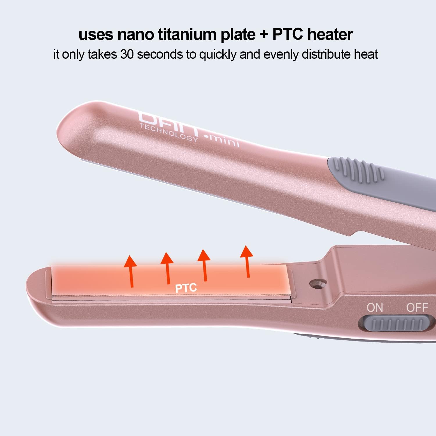 Dual Voltage Travel Hair Dryer Set with Flat Iron, Concentrator Nozzle, Folding Handle & EU Plug Adapter for Women
