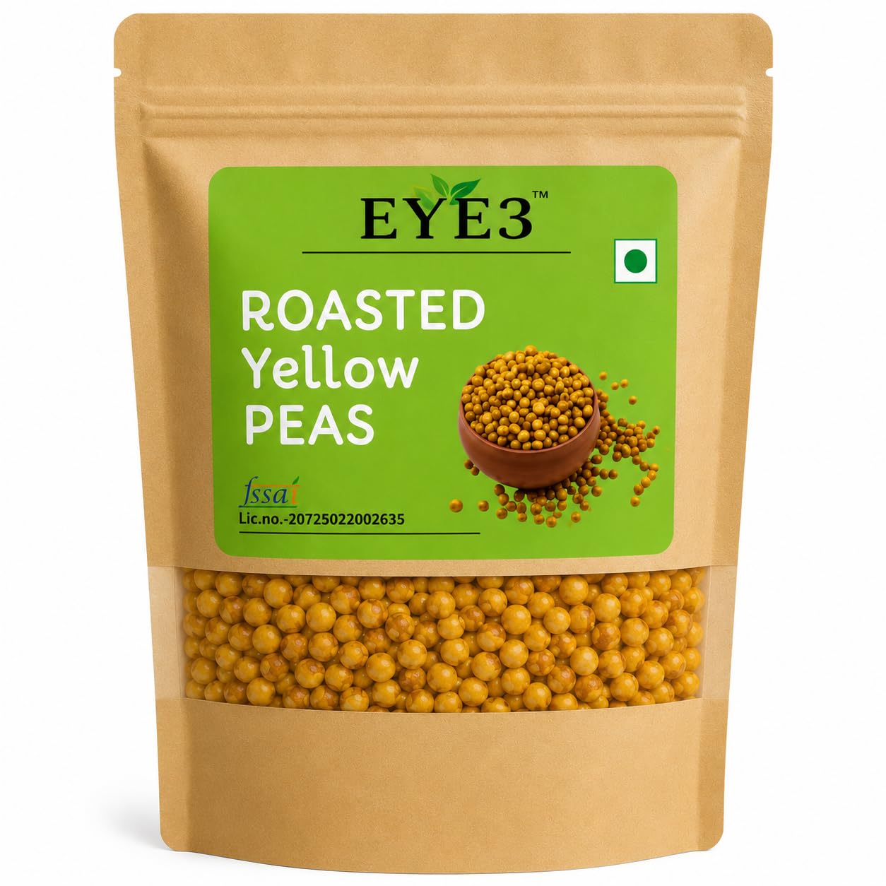 EYE3 Crunchy Roasted Peas Snack Pack, High Protein, Ready to Eat, Healthy Dry Snack for Daily Munching (250 G)-image-20