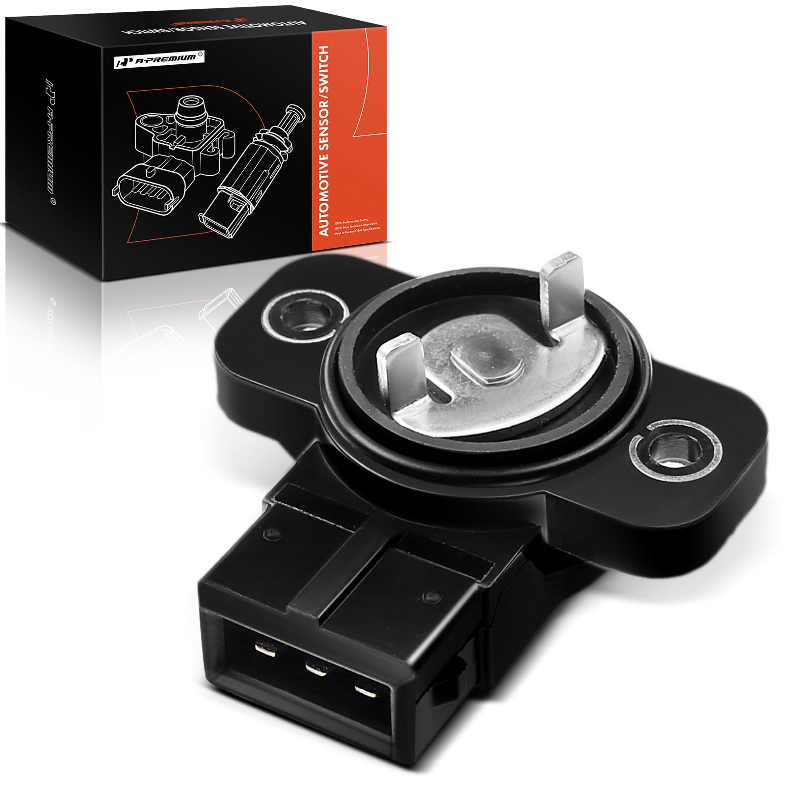 A-Premium TPS Throttle Position Sensor Compatible with Hyundai Sonata 1999-2005, Santa Fe 2001-2006, Tucson 2003-2009 & Kia Optima 2001-2006, Sportage 2005-2010, Replace# 3517037100