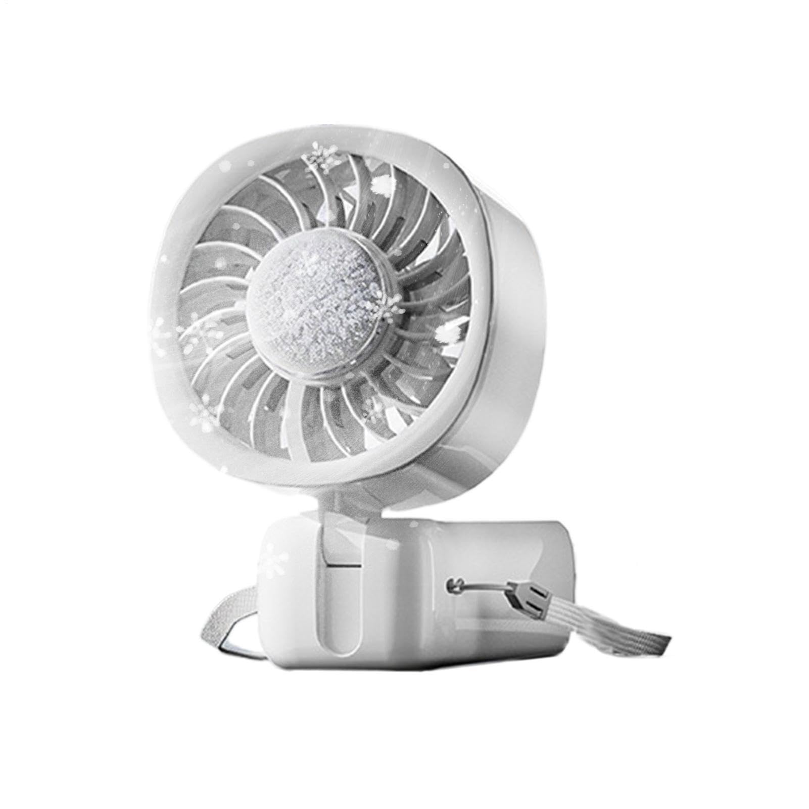 Ventilateur rechargeable réglable avec écran LED portable pour un refroidissement d'été efficace