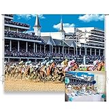 KUKUSOUL 7x5ft Horse Racing Backdrop Horse Track Kentucky Derby Background for Photograph Indoor Out