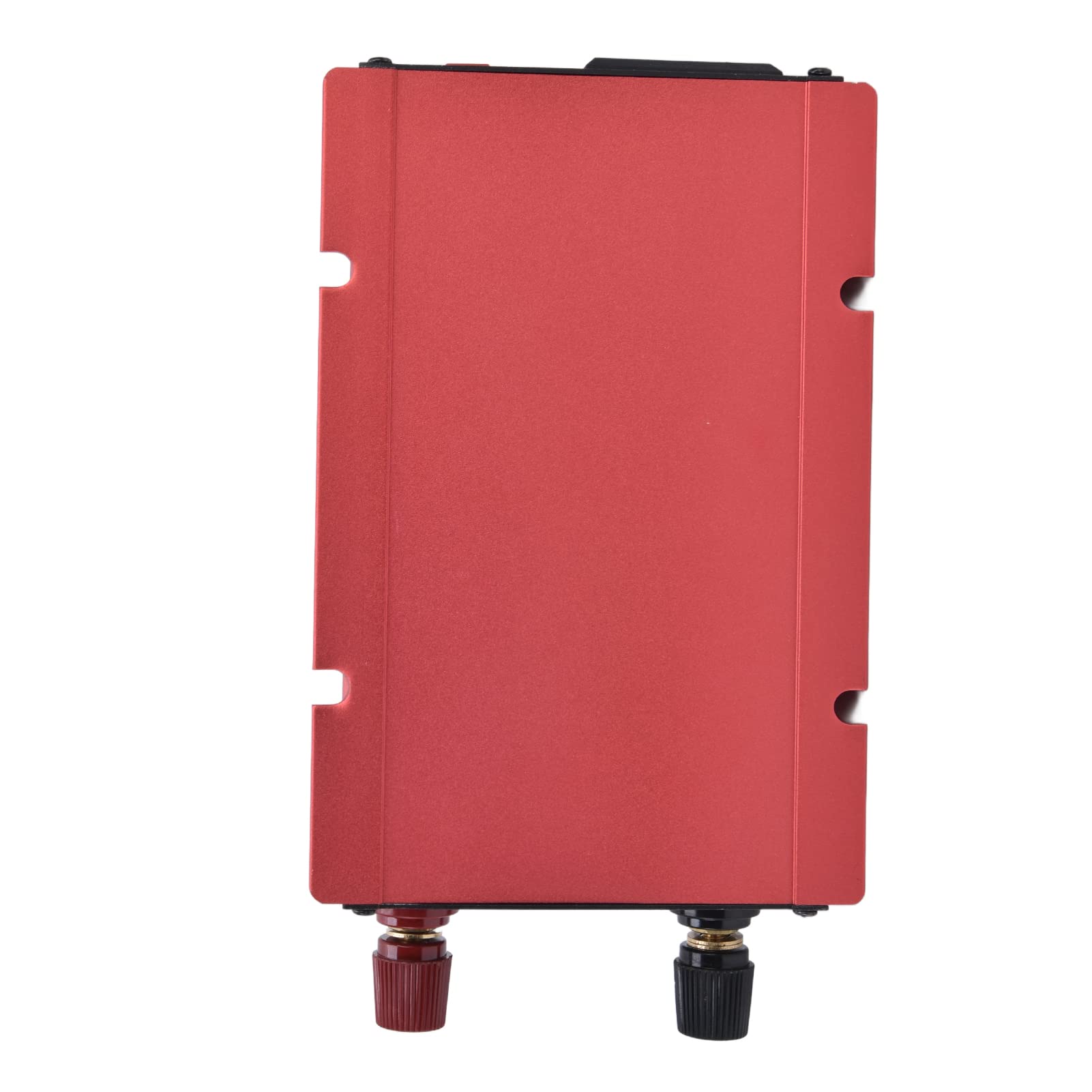 Wechselrichter, Stromrichter aus Aluminiumlegierung, 3000 W, Intelligenter Stromrichter mit Anzeige, DC12V-zu-AC220V-Wechselrichter für Haushaltsgeräte, Wohnmobile und Mehr (Rot)