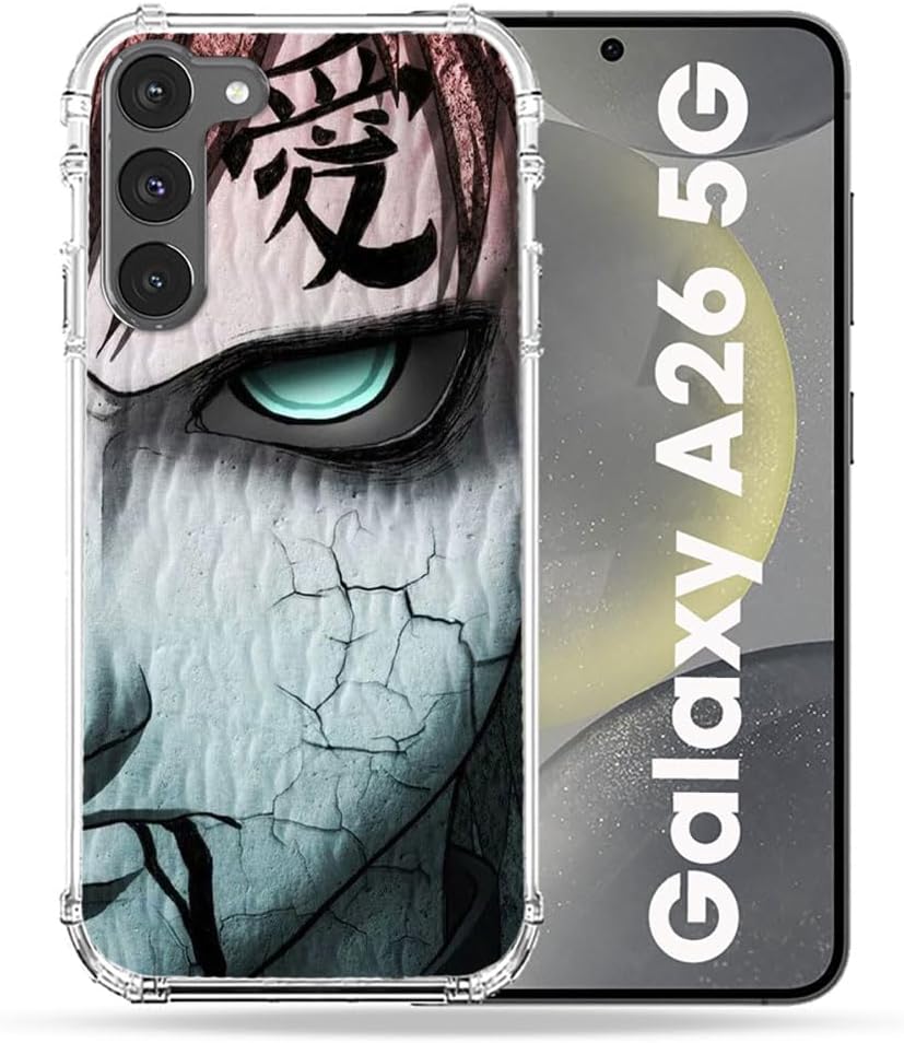 Cokitec Samsung Galaxy A26 5G Naruto Gaara Manga Reinforced Case