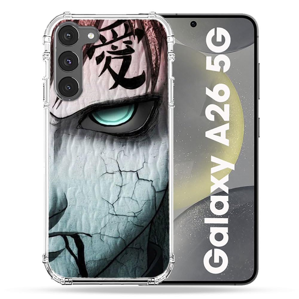 Cokitec Samsung Galaxy A26 5G Naruto Gaara Manga Reinforced Case
