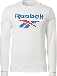 Reebok Men's Big Stacked Logo Crew Sweatshirt