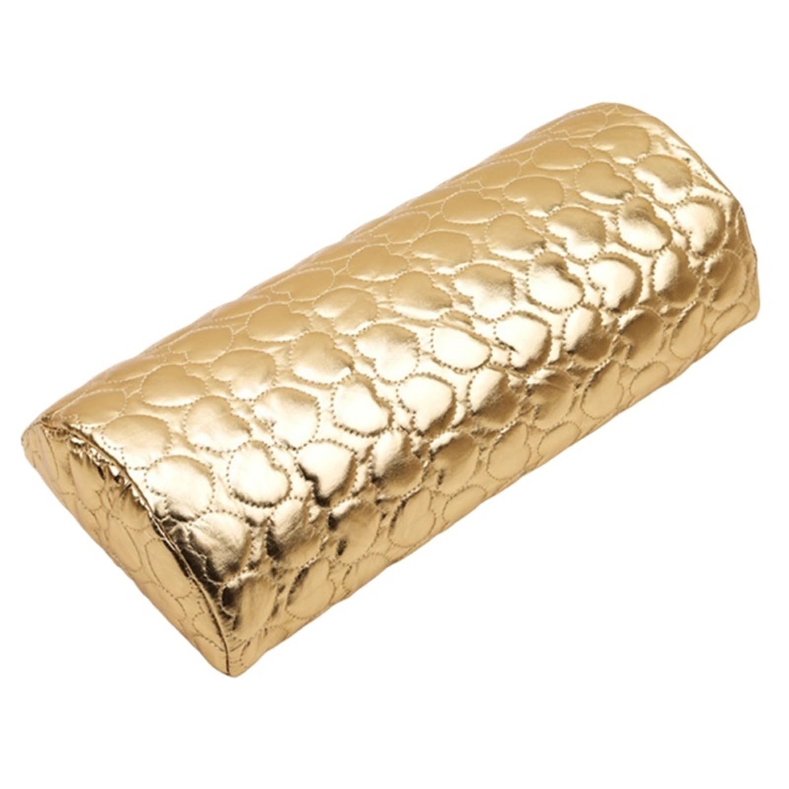 YDYAENIO Nail Pillow Hand Rest For Nails PU Nail Armrest Manicure Hand Pillow Cushion Nail Art Accessories for Nail Table Desk(Gold)