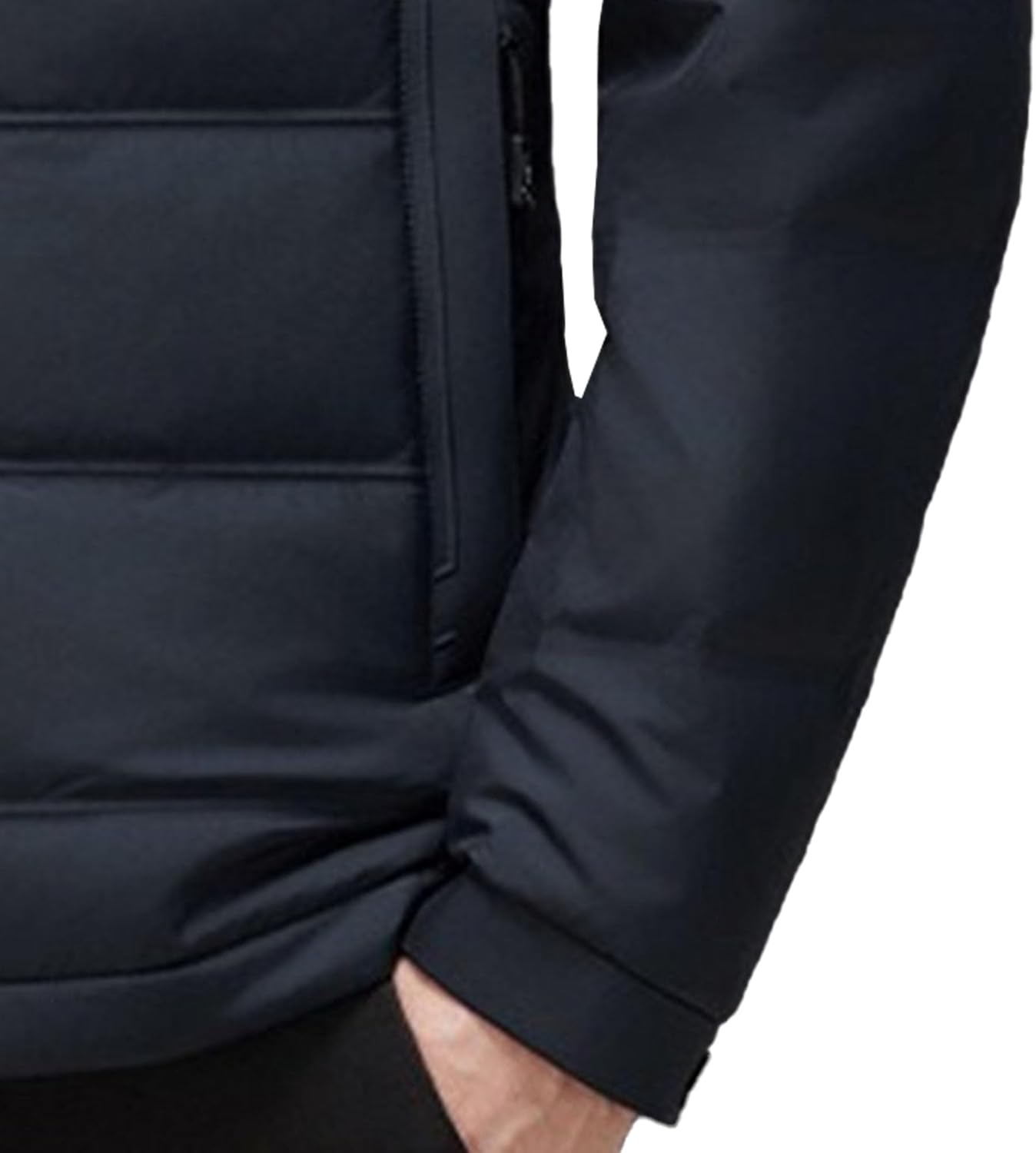 Men's Windproof Puffer Jacket Lapel Thermal Business Blazer Down Coats Insulated Shirt Jacket Padded Down Outwear