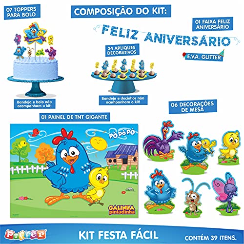 Kit Festa Facil Galinha Pintadinha Em Eva Licenciado