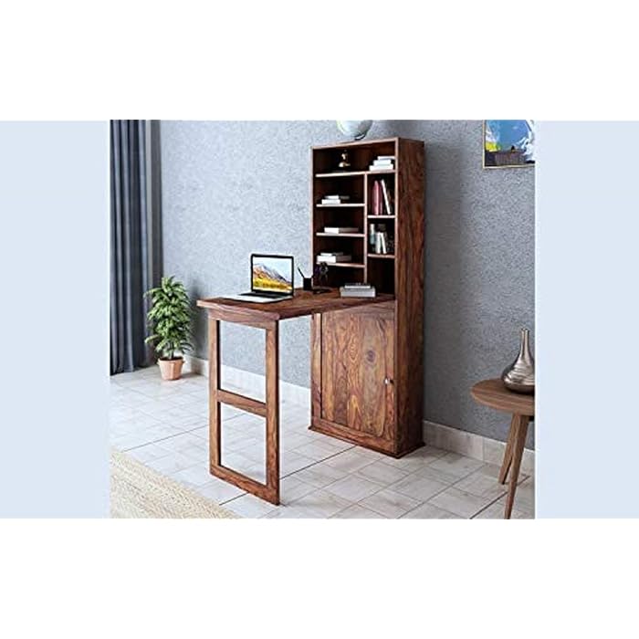 Buy Wood Wall Wooden Foldable Writing Study Table for Adults & Students