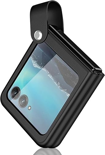 Miniatura 8 de NINKI Funda con tapa compatible con Motorola Razr Plus 2023, funda transparente para Motorola Razr 40 Ultra, funda protectora galvanizada a prueba