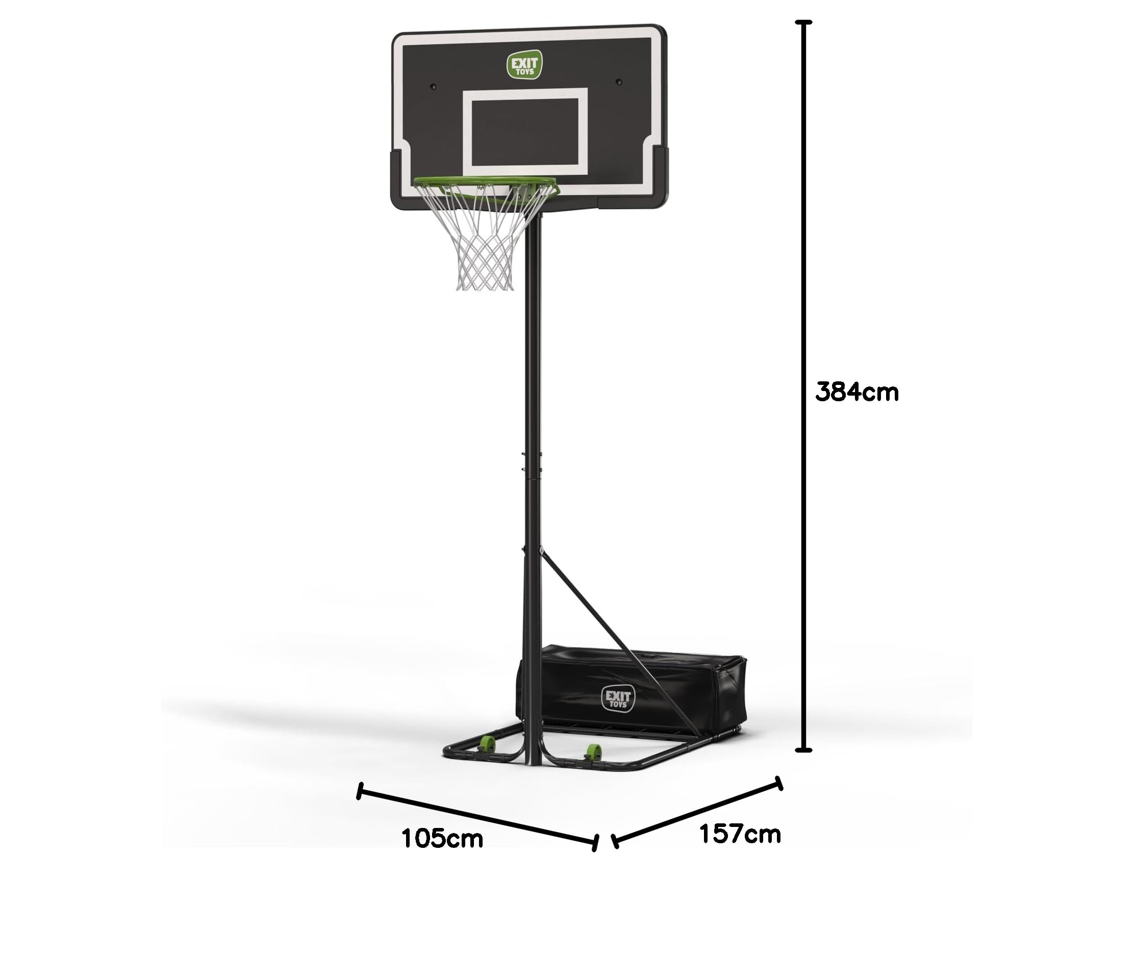 EXIT NovaStar - Tablero de baloncesto ajustable en altura que crece contigo
