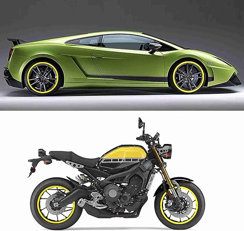 Miniatura 2 de Adhesivo reflectante a rayas para llanta de 16 a 19 pulgadas, tamaño universal de llanta de automóvil, motocicleta, rueda reflectante, cinta