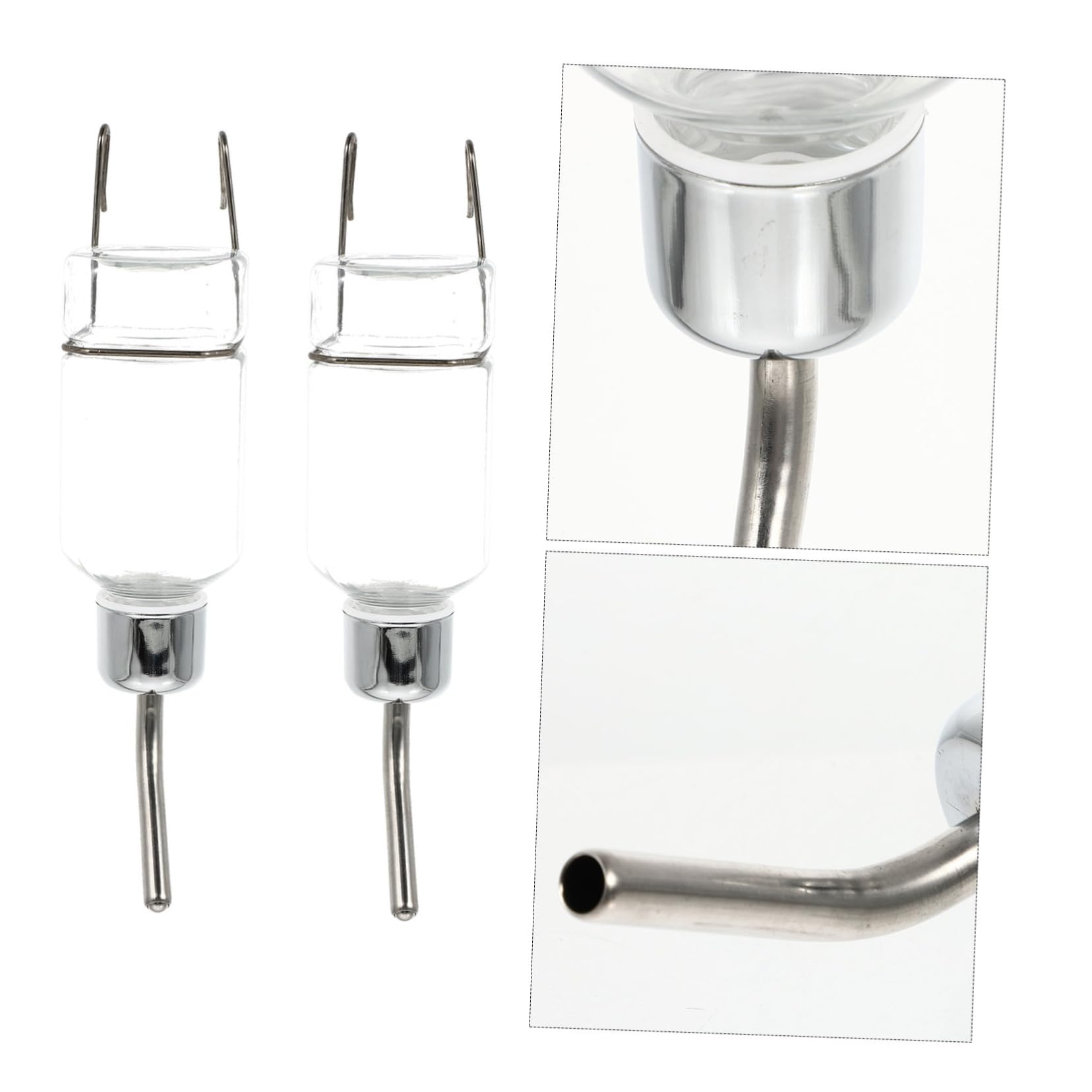 Sosoport Drinking Kettle Pet Supplies 2 Pcs Dog Drinking Fountain Easy to Observe Water Level