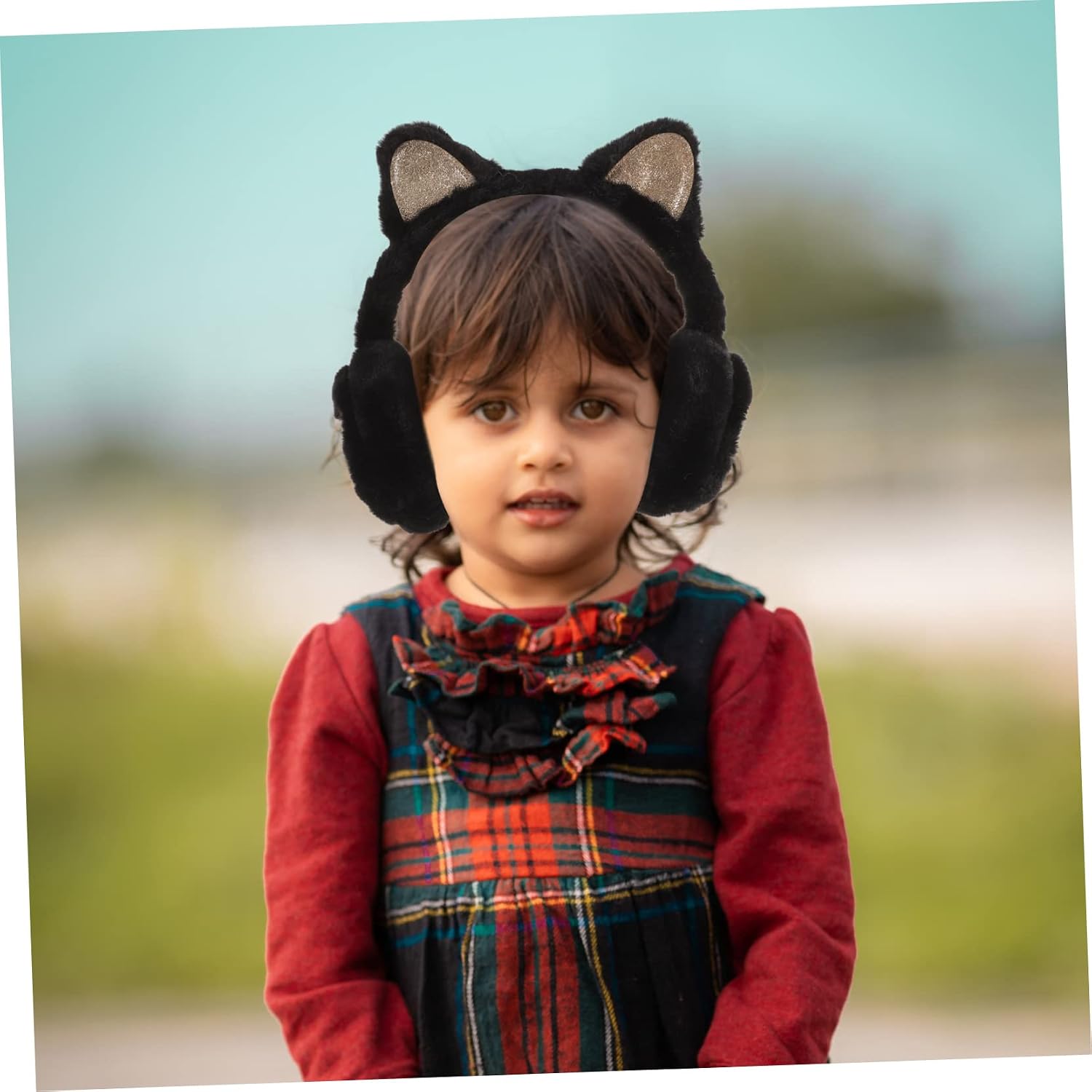 Lovely Cat Ear Earmuffs for Boy Girl Plush Ear Warmers for Adorable and Comfortable for Cold Weather for Indoor and Outdoor Use
