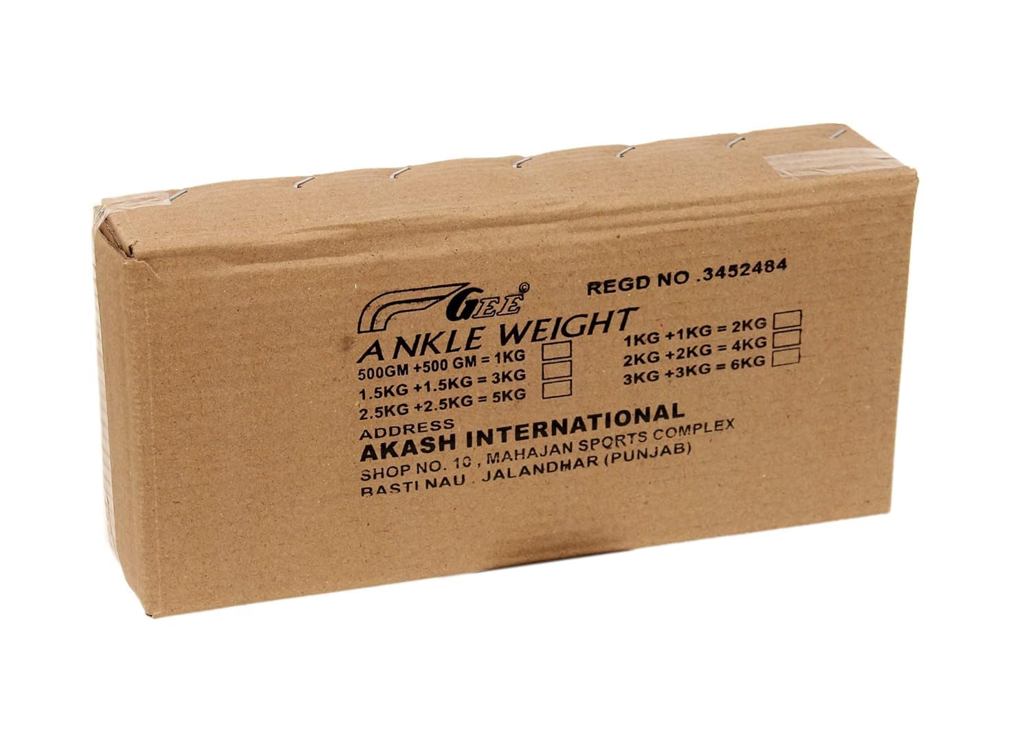 Gee Ankle/Wrist Weights Adjustable 1kg(0.500kgx2) 3