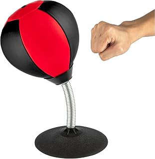 Stress Buster Desktop Punching Bag - Suctions to Your Desk, Raipoment Heavy Duty Stress Relief Ball, Funny Gifts for Boss or Coworker, Easter