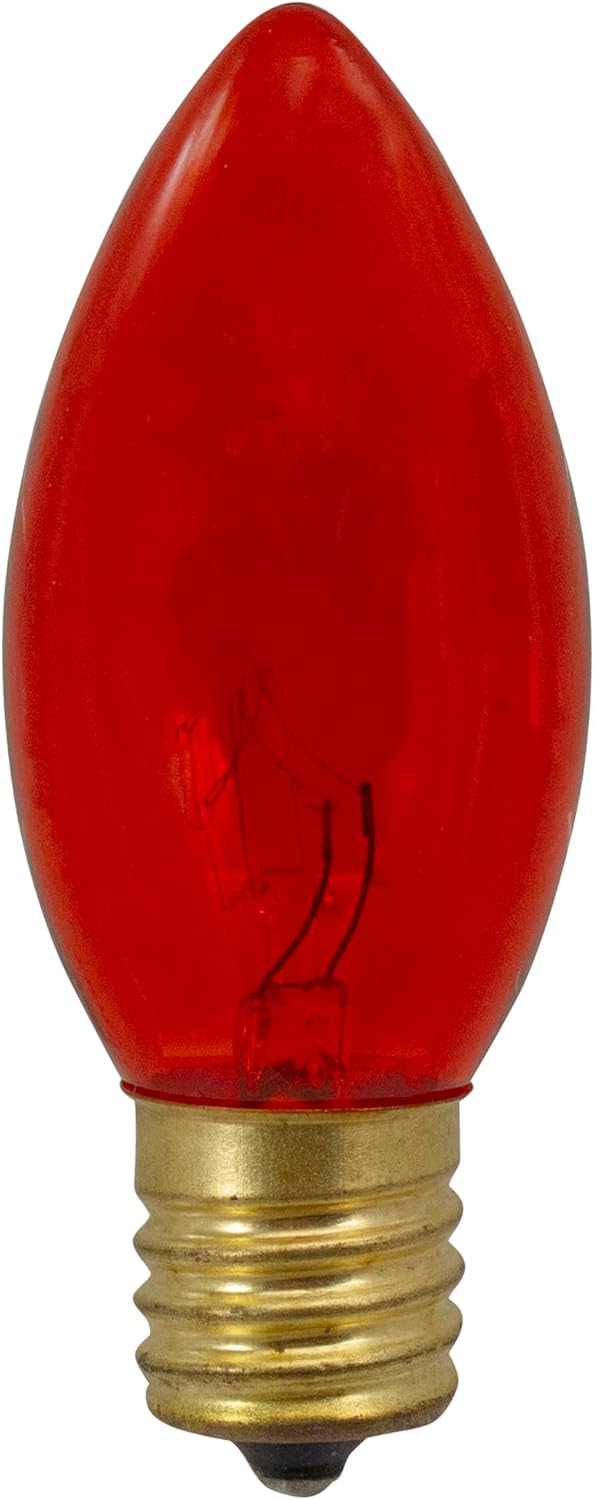 Northlight C9 Transparent Christmas Replacement Bulbs - Orange - 4ct