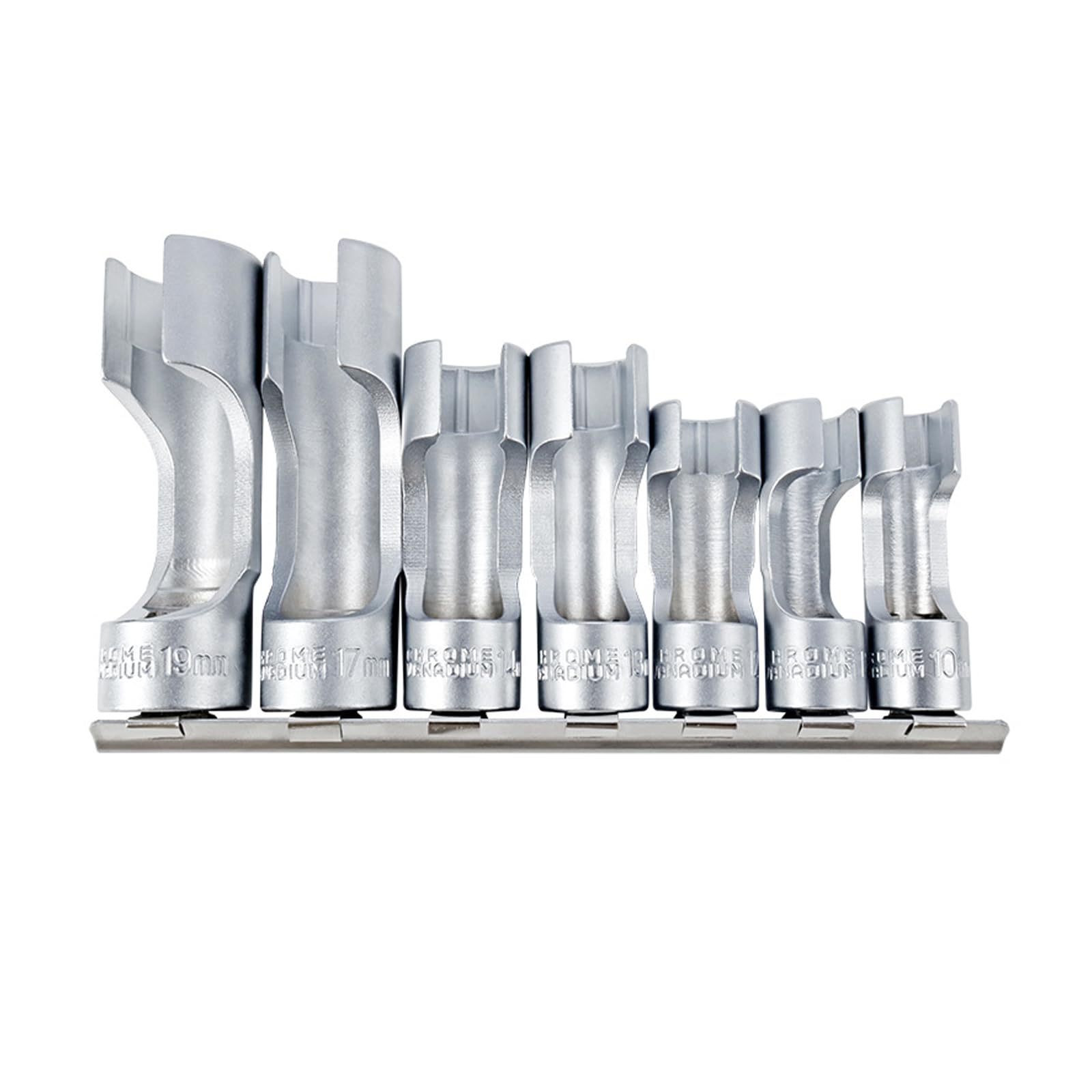 Msioytog Professional Heavy Duty 7Pcs Automotive Oxygen Sensors and Fuels Injectors Socket Wrenches Oil Pipe Disassembly Sleeve Set Oxygen Sensors Port Set