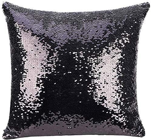 Tiaronics Magic Reversible Sequin Pillow Cases Mermaid Pillow Cases Throw Pillow Covers Cushion Cover Decorative Pillowcase 4040cm(1616")