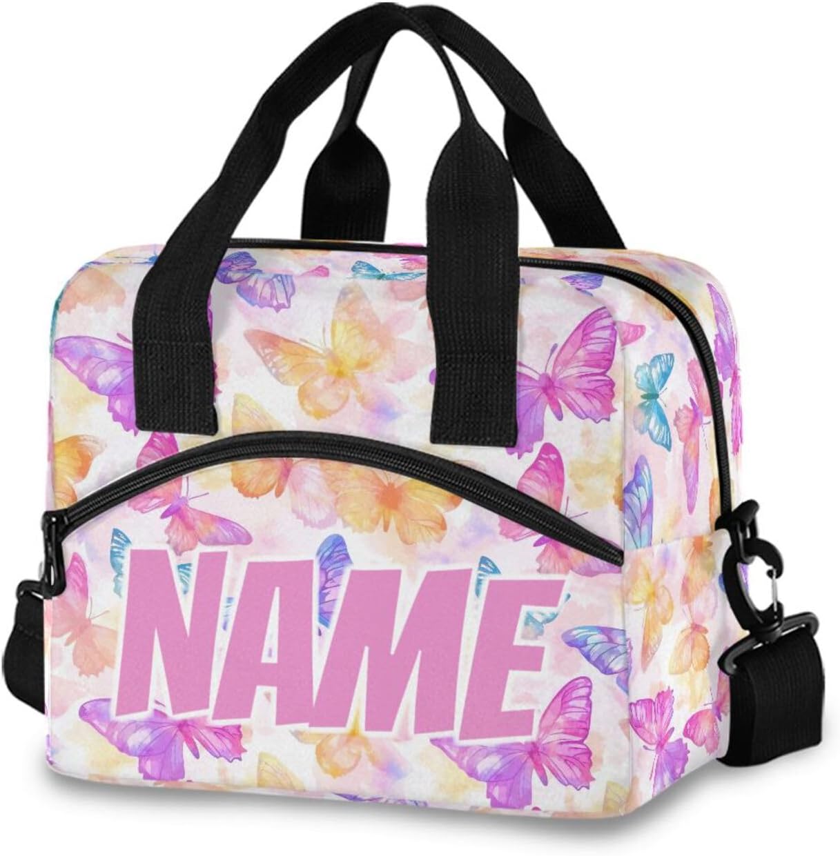 Insulated Hawaii Hibiscus Lunch Bag Unisex Reusable Lunch Box Lunch Bag for Office Work School Picnic Beach, Leakproof Cooler Tote