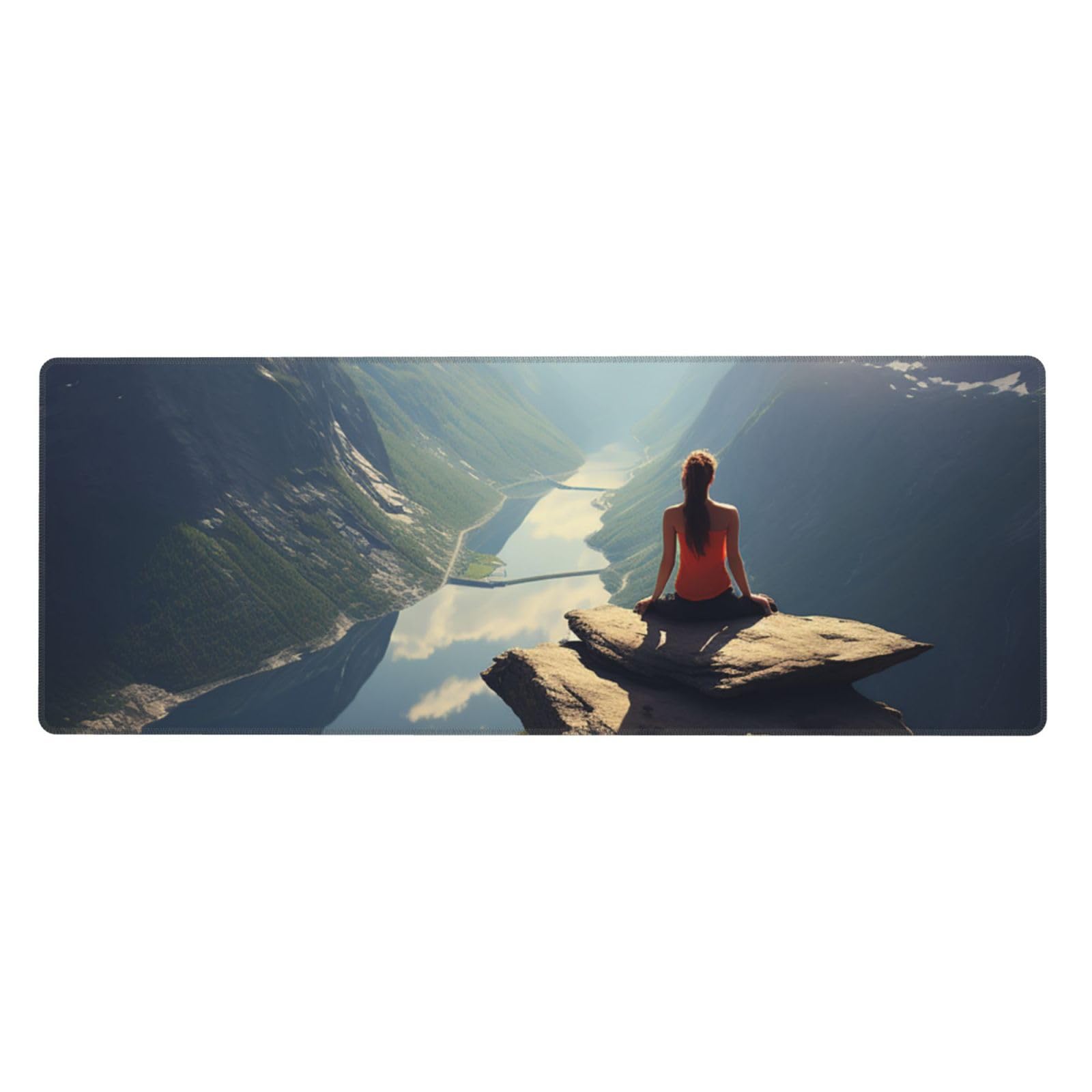 Grand tapis de souris de jeu antidérapant de 80 cm de long pour stabiliser le clavier de bureau - 8