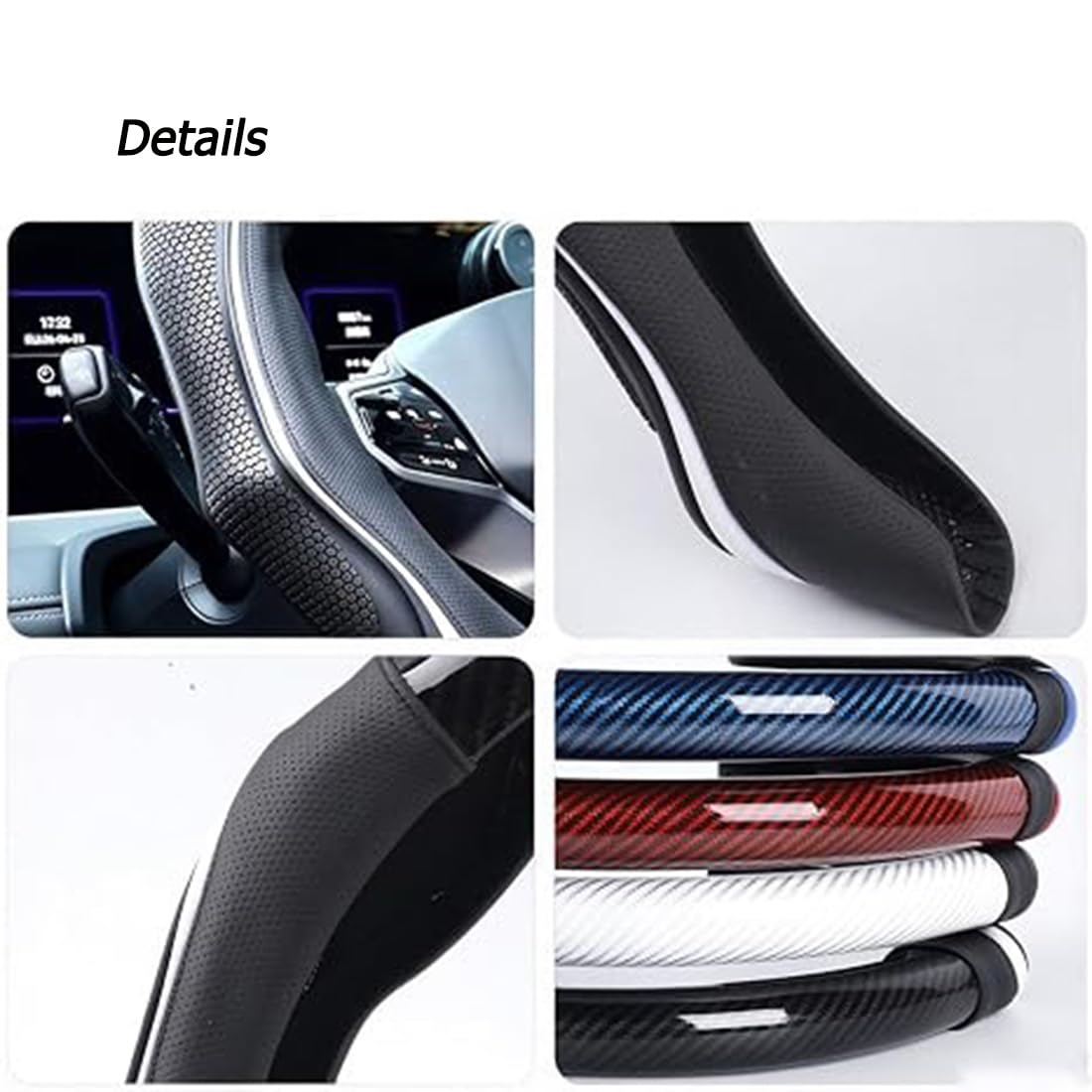 Funda de Silicona para Volante Estilo Deportivo, Universal (A5)