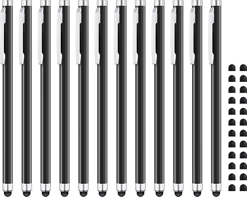 Miniatura 8 de Bolígrafos capacitivos para pantallas táctiles 12 unidades, Linfanc - Lápices capacitivos de alta sensibilidad y precisión para iPad, tabletas