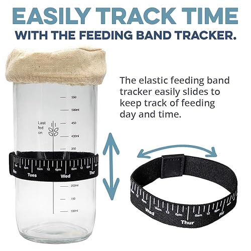 Miniatura 5 de Cultures for Health Kit de tarro básico de masa madre + paquete de cultivo básico de masa madre de San Francisco | Suministros esenciales para