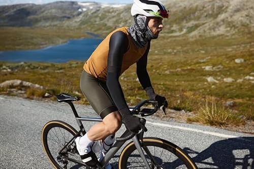 BUFF Colar multifuncional Merino leve para bicicleta, granada sólida, tamanho único