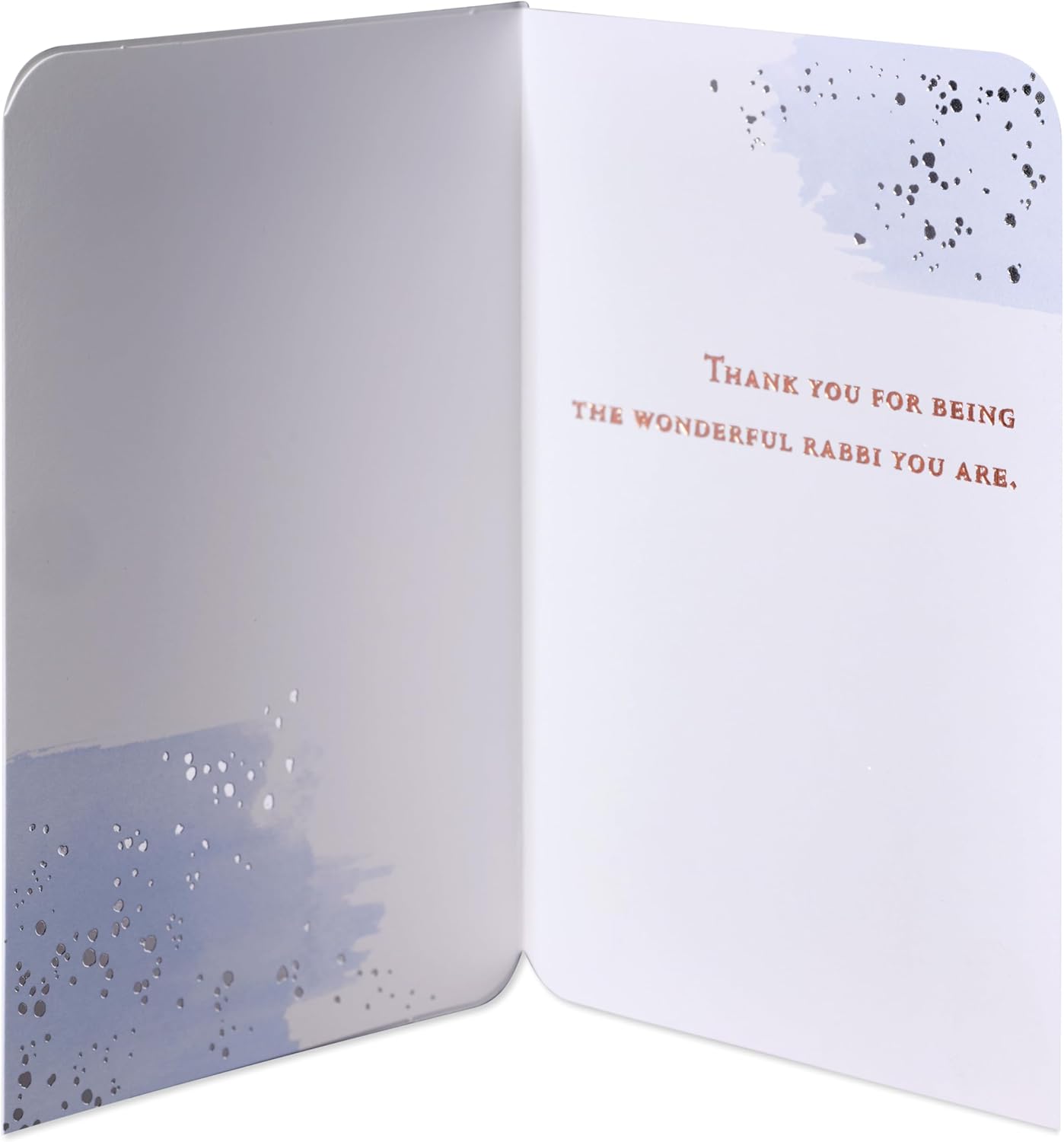 American Greetings Religious Thank You Card for Rabbi (Wonderful) Your strong faith brush stroke image 2 of 6 B0F8P3L299