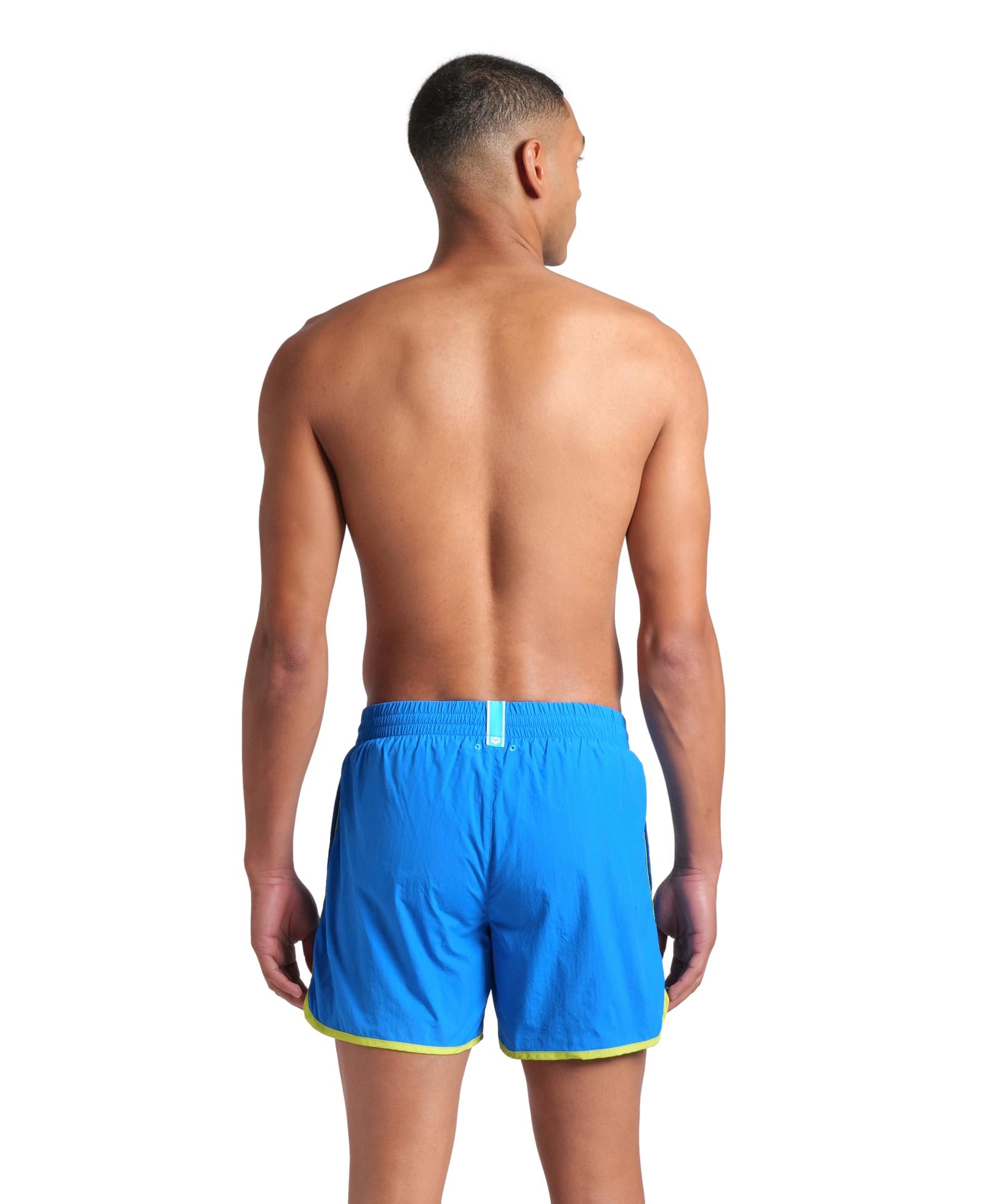 ARENA Men's Big Logo Borders Beach Short Short de Playa Hombre (Pack de 1)