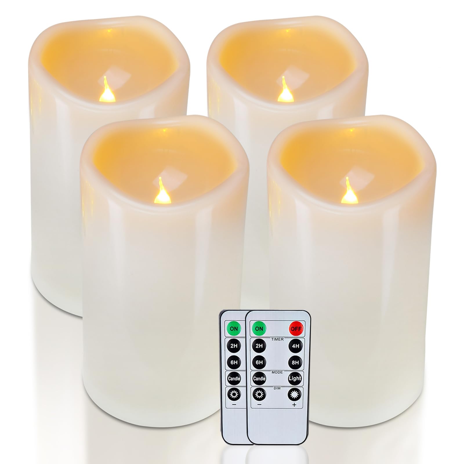 4" x 6" Large Waterproof Outdoor Flameless Candles