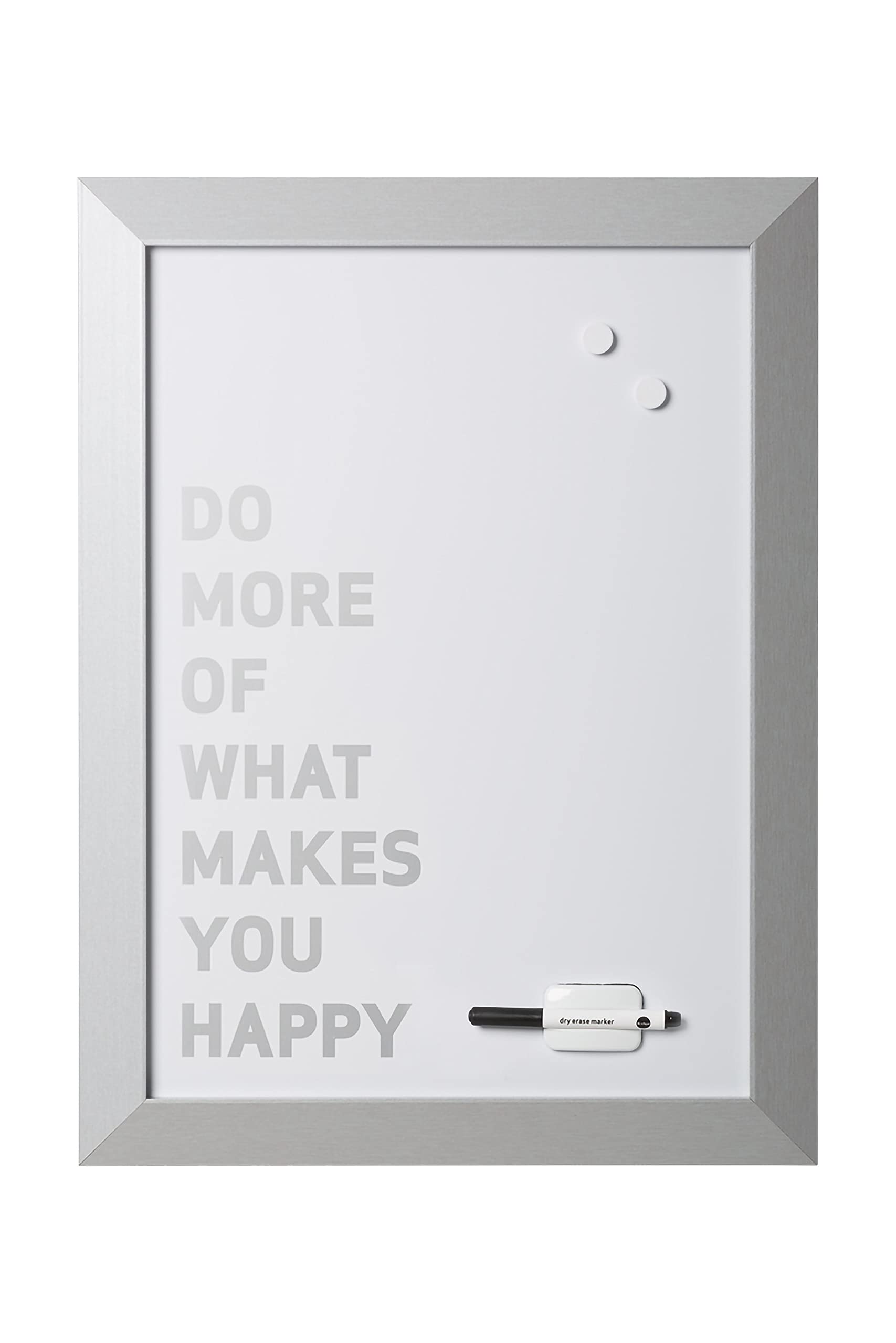 Photo 1 of MasterVision Quote Magnetic Dry Erase Board, DO MORE..., Silver Frame, 18 x 24 Inches (MM04449522) Silver DO MORE…