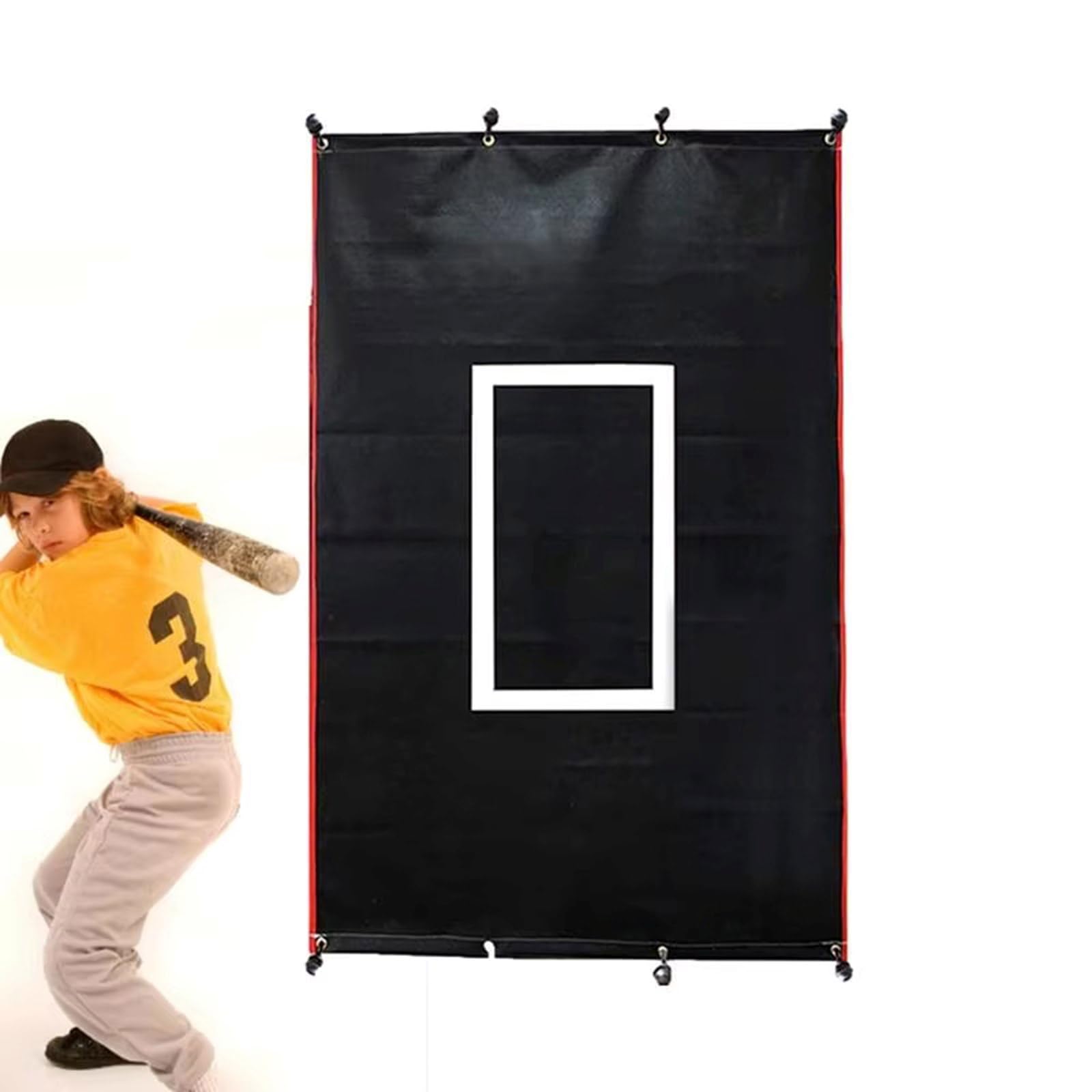 Entrenamiento Béisbol Pitching Backstop Batting Cage Backstop Softball Pitching Targets para lanzamiento duradero al aire libre
