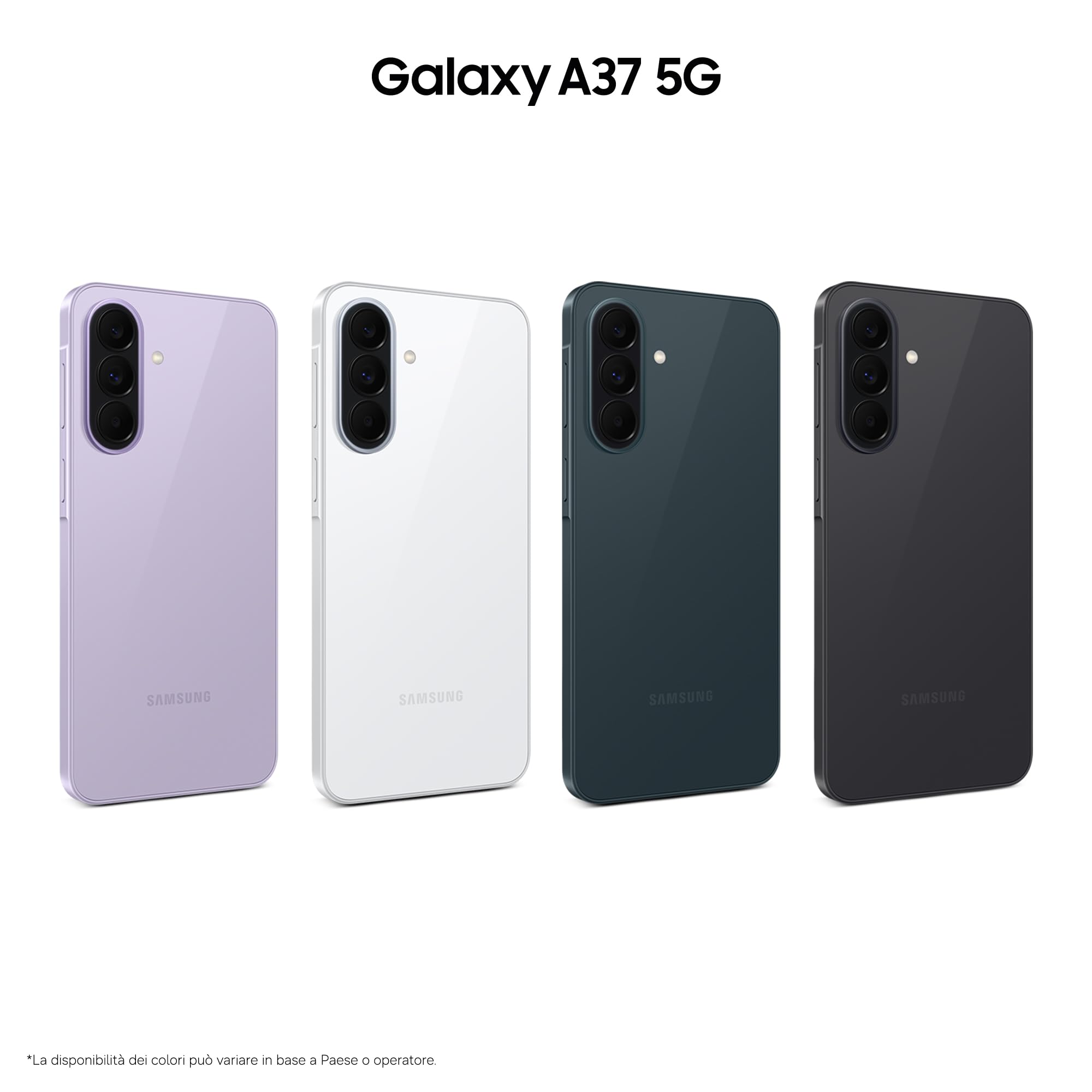 Samsung Galaxy A37 5G, 256GB, 3 anni di Garanzia, Smartphone sottile, Cerchia e Cerca, Gomma Oggetto, Suggerimento di modifica, Tripla Camera, IP68, 5.000 mAh, Awesome Charcoal [Versione Italiana]