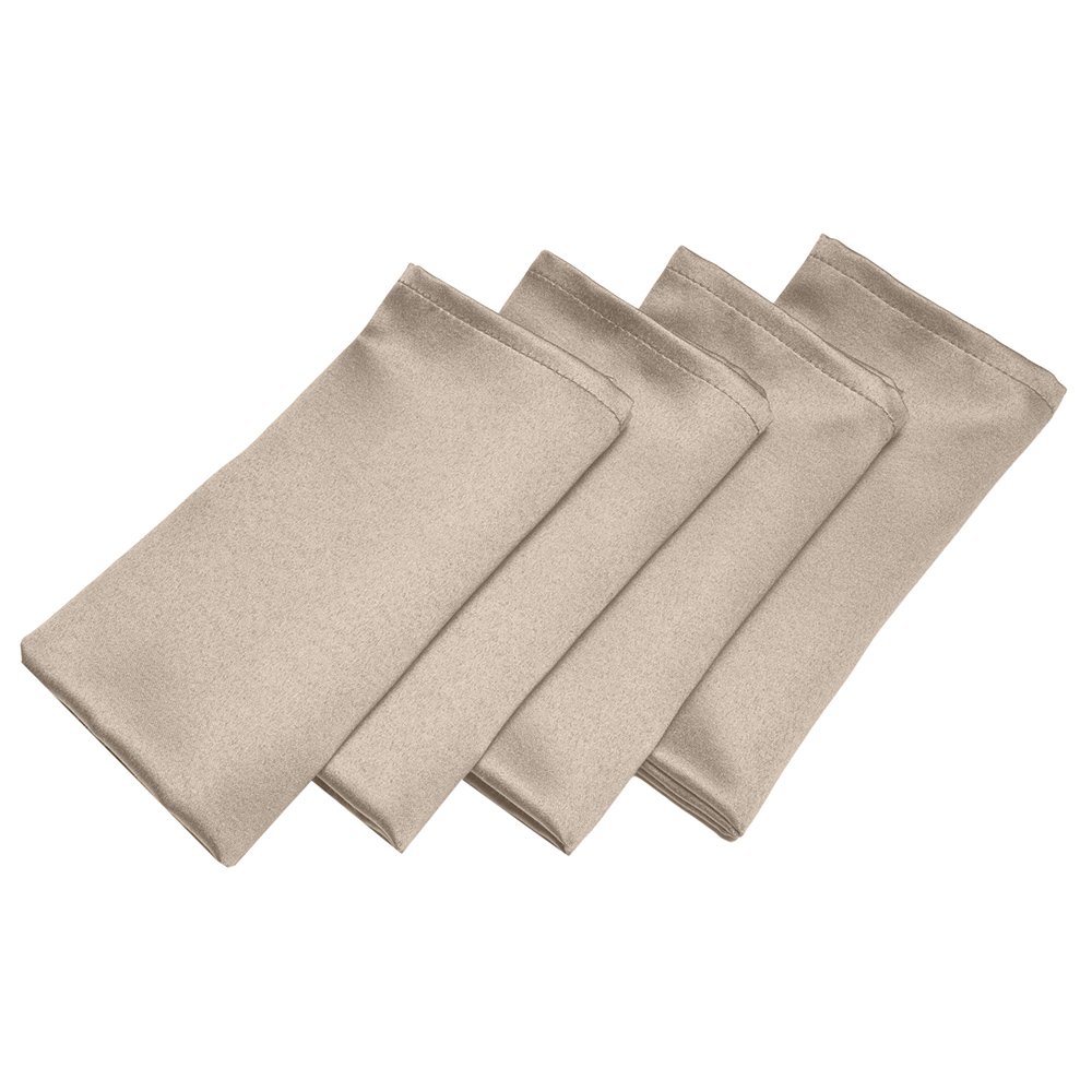 Benson Mills Stoffservietten 'Pebbles' – 4 Stück, 45x45 Cm, Korallenrot, Baumwolle-Satin, Waschbar