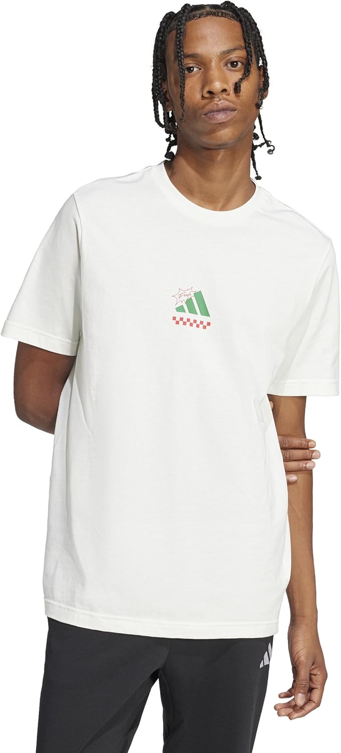 الحصري - تي شيرت مريح بطبعة بيتزا للرجال من اديداس 2026 - view 3