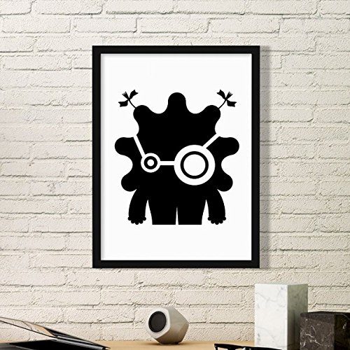 Impression art alien cadre noir décoration chic bureau - 2