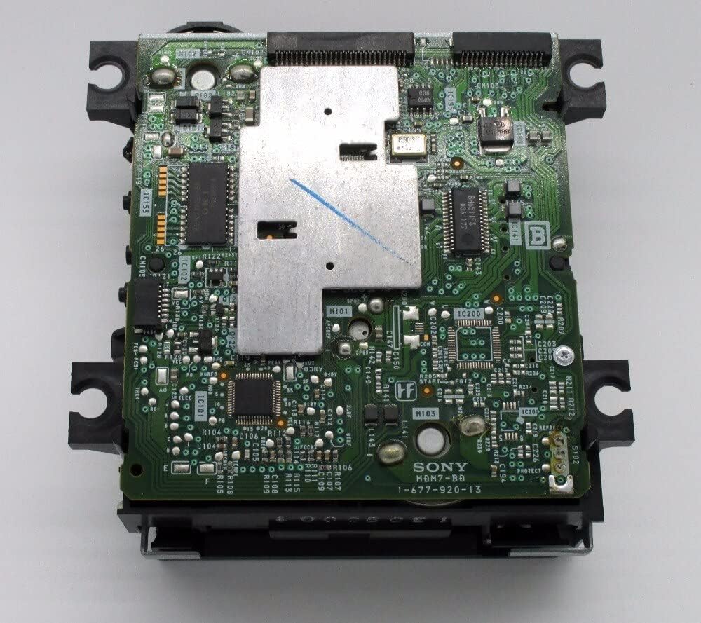 Bottom view of the KMS-261/KMS-262 series laser lens assembly, revealing the circuit board and electronic connections.