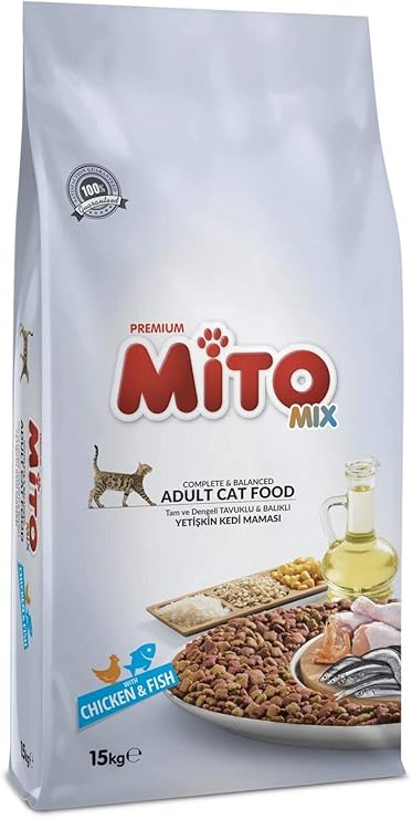 Mito Adult Cat Food With Chicken And Fish Highly Digestible Ingredients And Contains Vegetable Proteins At