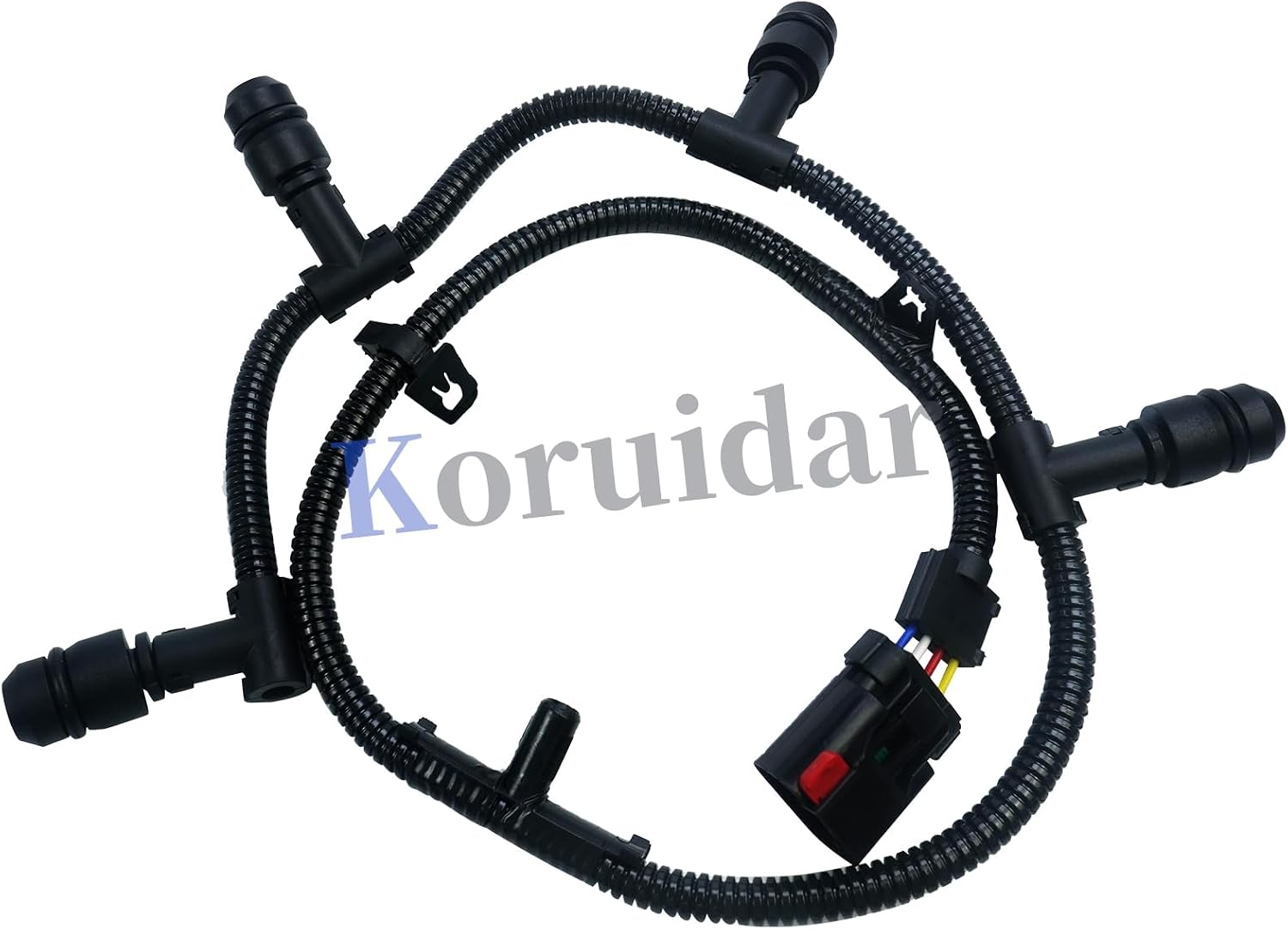 4C3Z12A342AA+4C2Z12A690AB Glow Plug Wiring Harness Assembly Compatible with Ford Excursion F-250 F-350 F-450 F-550 Super Duty 6.0L 2004-2010