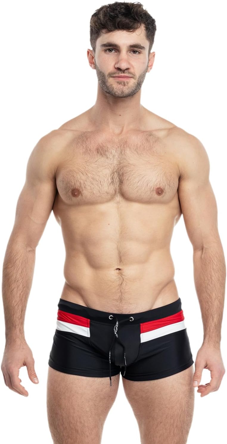 Taddlee Sexy Swimwear Men's Swimsuits Swim Boxer Briefs Square Cut Bathing Suits