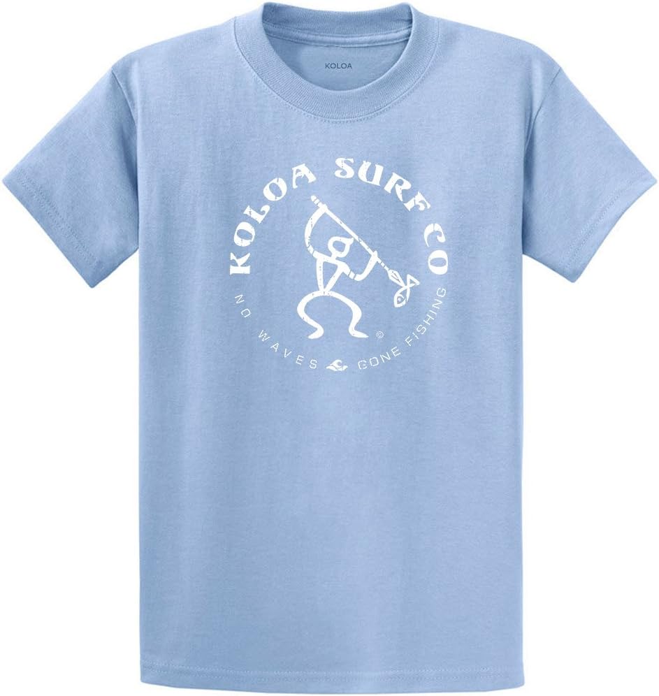Koloa Vintage Fisherman Logo Heavy Cotton T-Shirts in Regular, Big & Tall