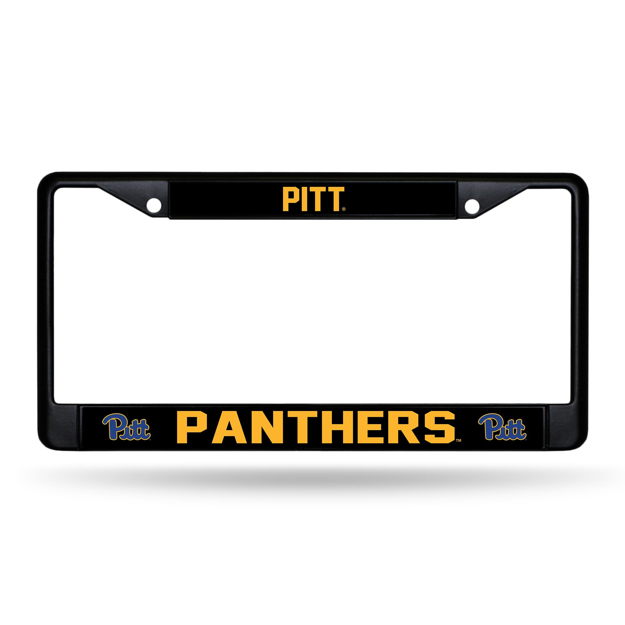 Rico Industries NCAA Standard Black Chrome Frame with Decal Inserts 12" x 6" Car/Truck Auto Accessory
