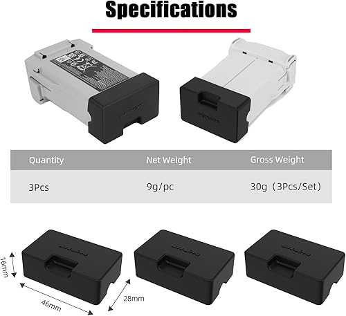 Miniatura 7 de Mini 3 4 Funda de batería para DJI Mini 4 Pro/Mini 3 Pro/Mini 3 RC Cámara Drone Accesorios Baterías Inteligentes Puerto de Carga Tapa Protectora