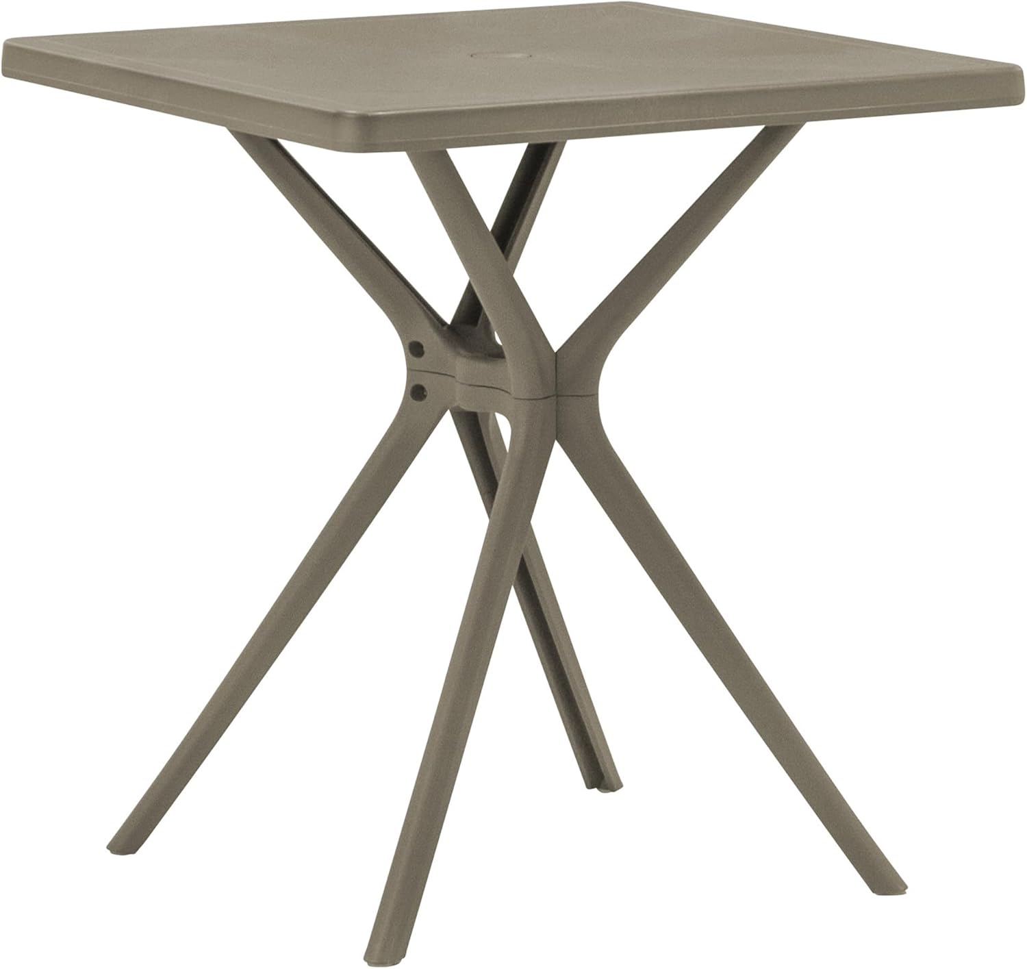 Takasho Square Table, Contract Quality, Garden Table, Commercial and Public Facilities, Approx. 70cm x 75cm, Taupe