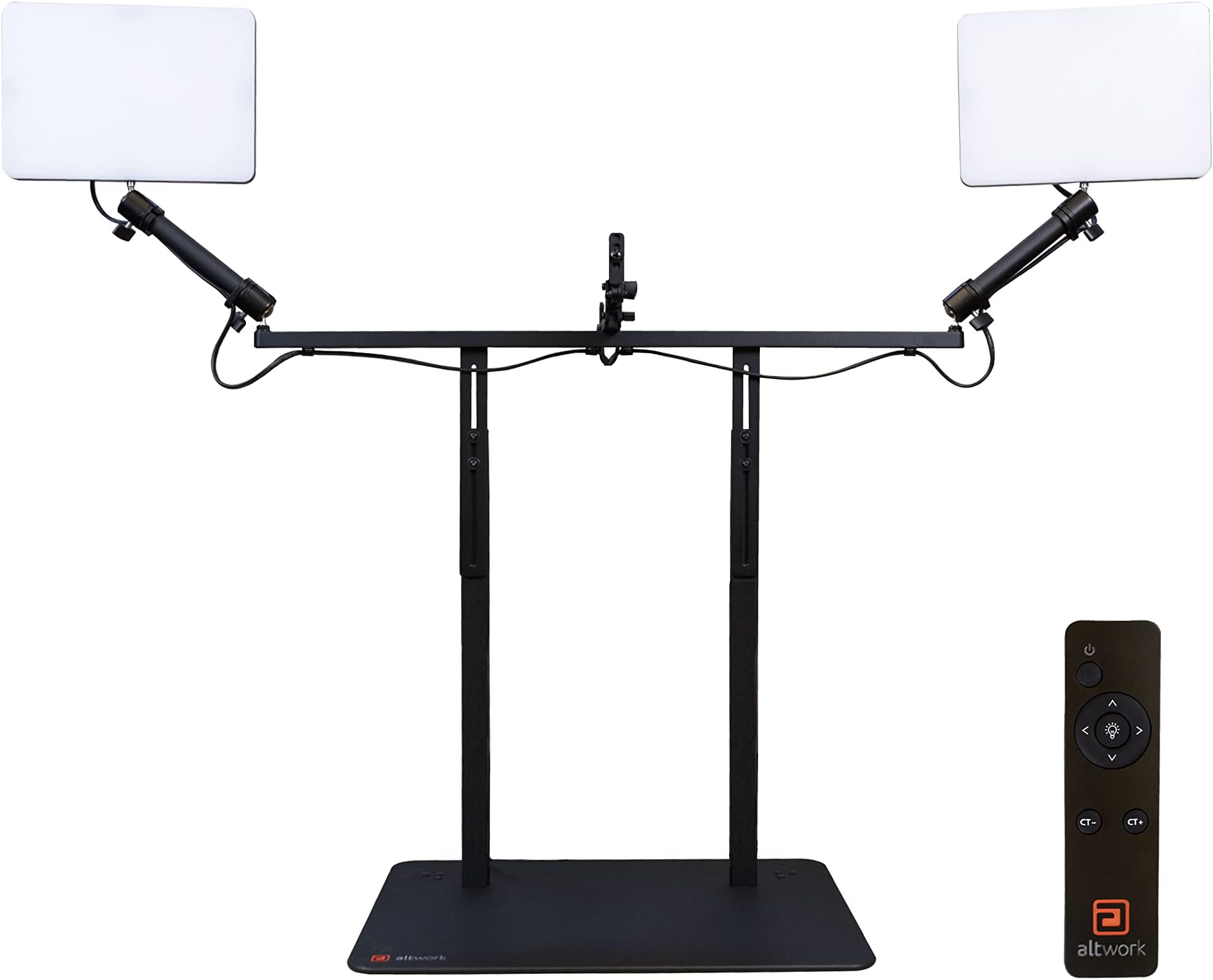 Altwork TruVue Webcam Lighting & Center Screen Webcam Mount with Desk Stand|LED Video Conferencing Lighting Adjustable Brightness, Color Temperature|for iMacs & Other Monitors Without VESA