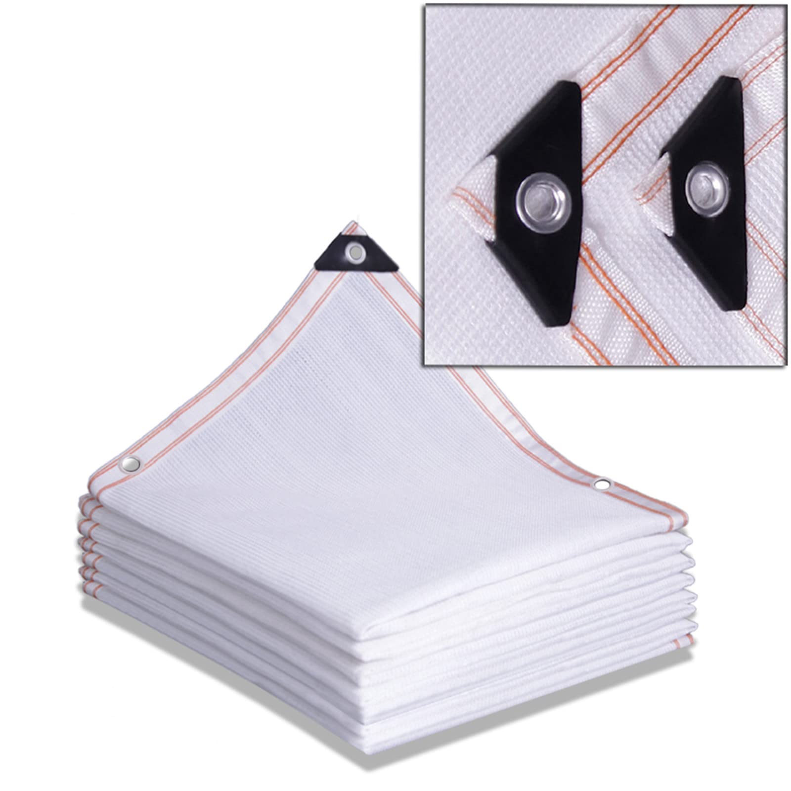 Housse de serre en maille blanche filet solaire extérieur 6x7m